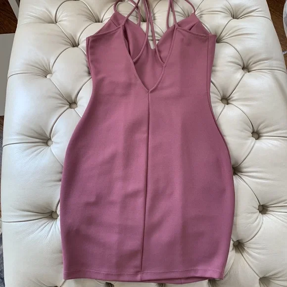👗Windsor Strappy Mini Dress Mauve Color Size S👗 - Picture 7 of 9
